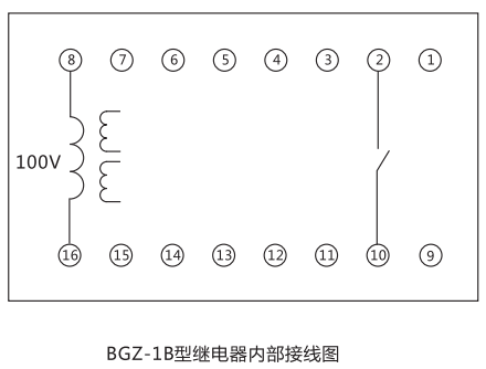 BGZ-1B高頻率繼電器內部接線圖